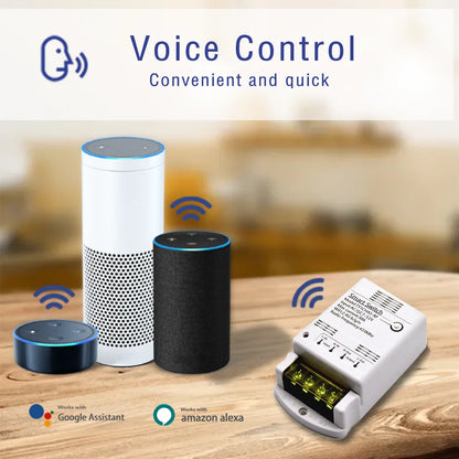 ZIGBEE/WiFi Smart Switch 30A 6600W/4000W Relay Module AC DC7-32V 85-250V Timer Home Automation Alexa Works with Tuya Smartlife