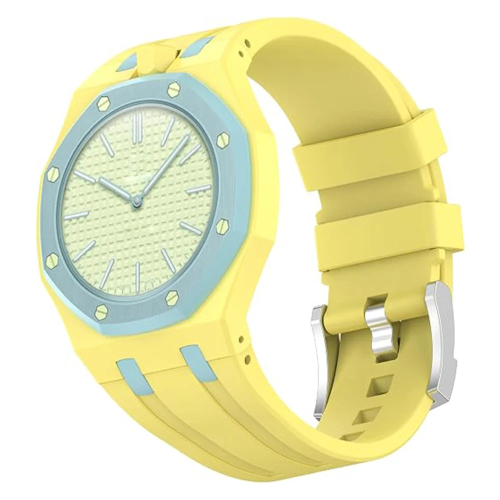 PC Case+Silicone Strap for Swatch X AP Royal Pop Pocket Watch Changer To Wristwatch Integrated Modification Accessories