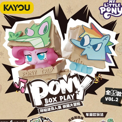 Hot Sale  KAYOU My Little Pony Kadder Mini Figure V2 Blind Box Adventure Pony Trip Box Play Desktop Ornament Toy Birthday Gift
