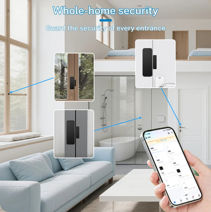 Tuya Zigbee WiFi Door Window Sensor Magnetic Security Smart Life Alexa Google Home Yandex