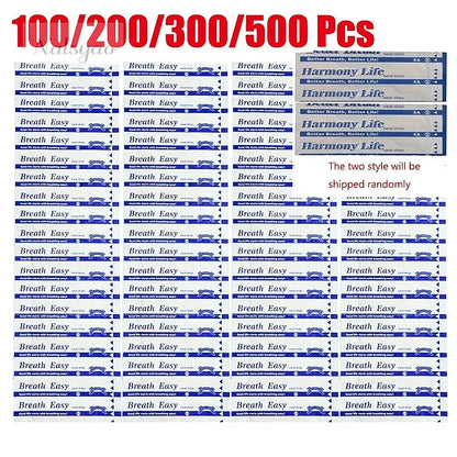 100-500PCS Breath Nasal Strips Stop Snoring Nose Patch Right Aid Easier Breathing Sleep Aid Device Good Sleeping Patch