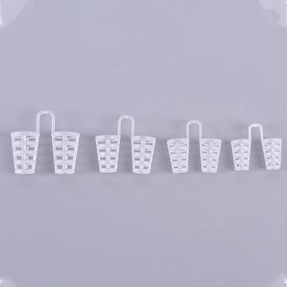 {#} 1pc Anti Snoring Device Aid Sleeping Soft Safe Silicone Boxed Comfortable Nasal Dilators Stop Nose Clips 4 Sizes