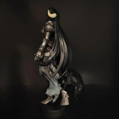 Overlord Armor Ver Figure 24cm Long Hair Demon Horns Battle Axe Statue Anime Model Heavy Metal Texture Armor Knight Figure