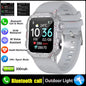 2026 Military Outdoor Smart Watch Men's GPS Flashlight Bluetooth Call 2.01" AMOLED Screen 3ATM Waterproof Sports Smartwatch Hw12