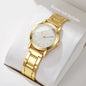 Fashion Women Watches Casual Alloy Band Simple Dial Analog Quartz Wristwatch（Without Box）