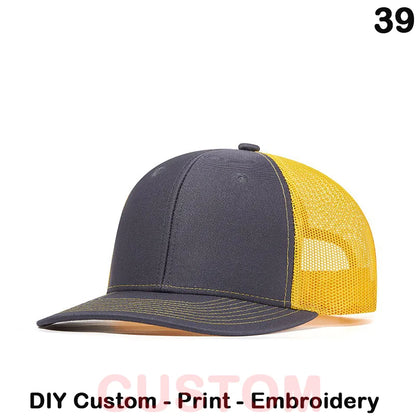 Fedoryn Custom Embroidery Baseball Cap for Men and Women DIY Design Mesh Cap LOGO Print Hat Quality Truck Hat Wholesale Unisex