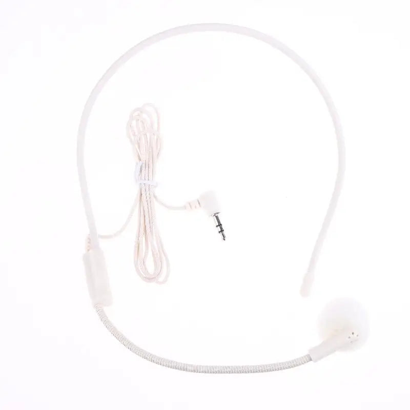 1Pc Wired 3.5mm Plug Guide Lecture Speech Headset Mic Portable Head-mounted Headset Microphone For Teaching Meeting