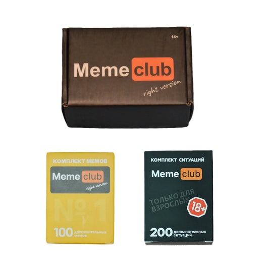《Meme Club: 3-in-1 Emoji Game Set》, Board Game, Interactive Tabletop Game, Card Game Suitable for Company Gatherings, Ideal as a Holiday Gift.
