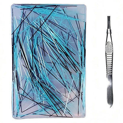 Skin Picking Fidget Toy Silicone Picky Pad Tweezer ADHD Autism Stress Relief Hair Pulling Trichotillomania Peeling Strip