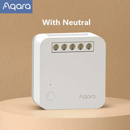 Aqara Single Channel Control Module T1 Zigbee 3.0 Wireless Relay Controller 1 Channel No Neutral Remote Work with Apple Homekit