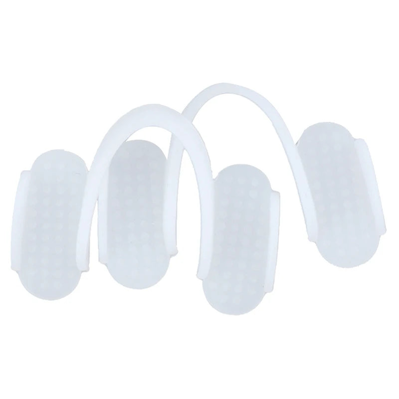 2pcs Anti-grinding Braces Bruxism Mouth Guard Splint Dental Sleep Aid Braces Teeth Retainer Sleeping Snoring Mouth Guard