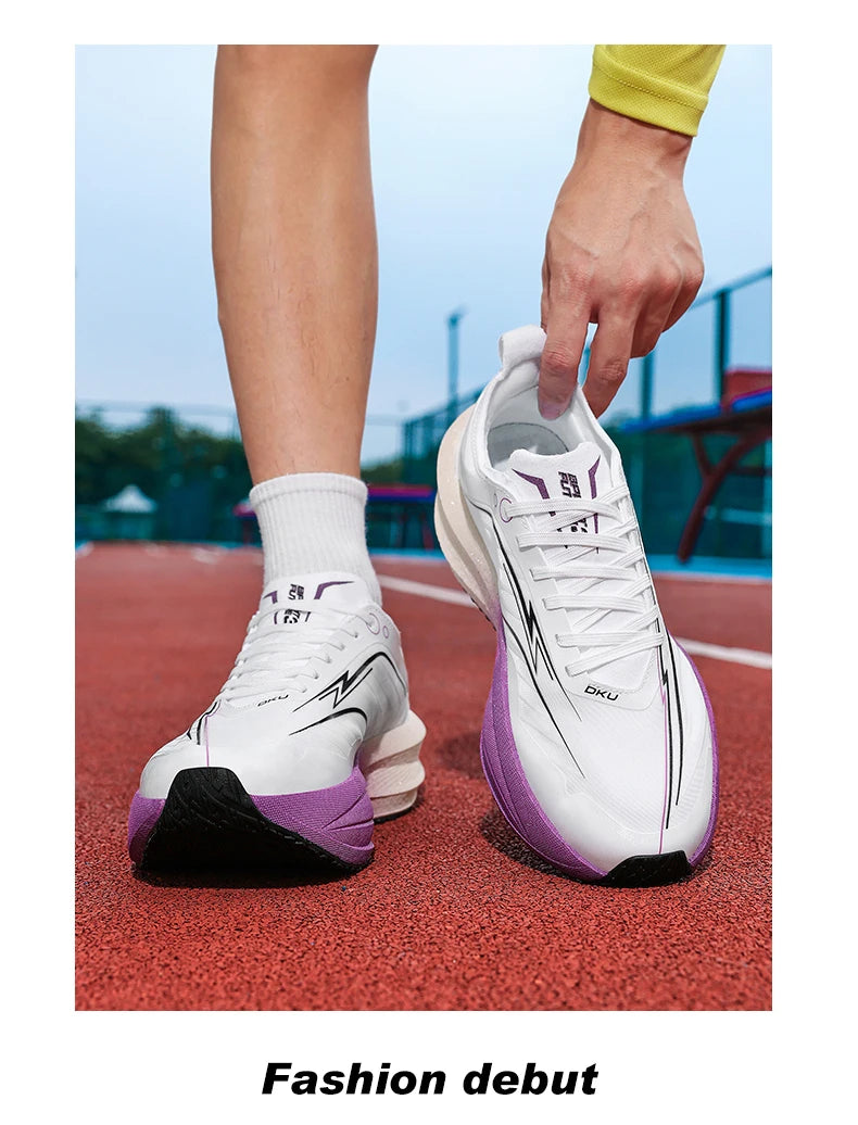Men Running Shoes Carbon Board Marathon Speciality Sports Breathable Lightweight Women's Comfortable Athletic Sneakers