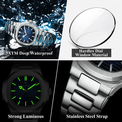 POEDAGAR Luxury Woman’s Quartz Watch Date Waterproof Luminous Ladies Wristwatch Stainless Steel Fashion Watches For Women casual