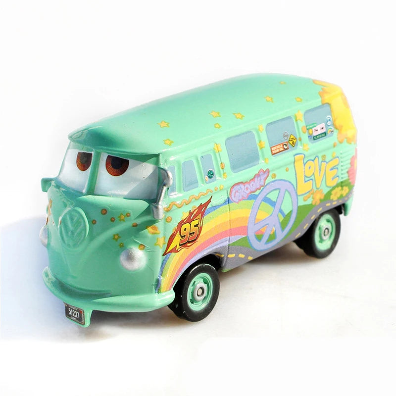 Hot Sale Bandai Pixar Cars Lightning McQueen Mater Mack Uncle Metal Model Racing Car Toys Children's Birthday NEWYEAR Gifts