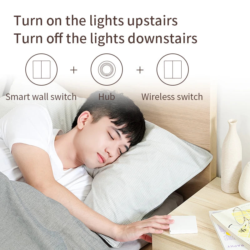 Aqara Smart Wall Switch D1 ZigBee Light Switch Button Smart Home Remote Control Fire Wire With /NO Neutral For Mi Home Homekit