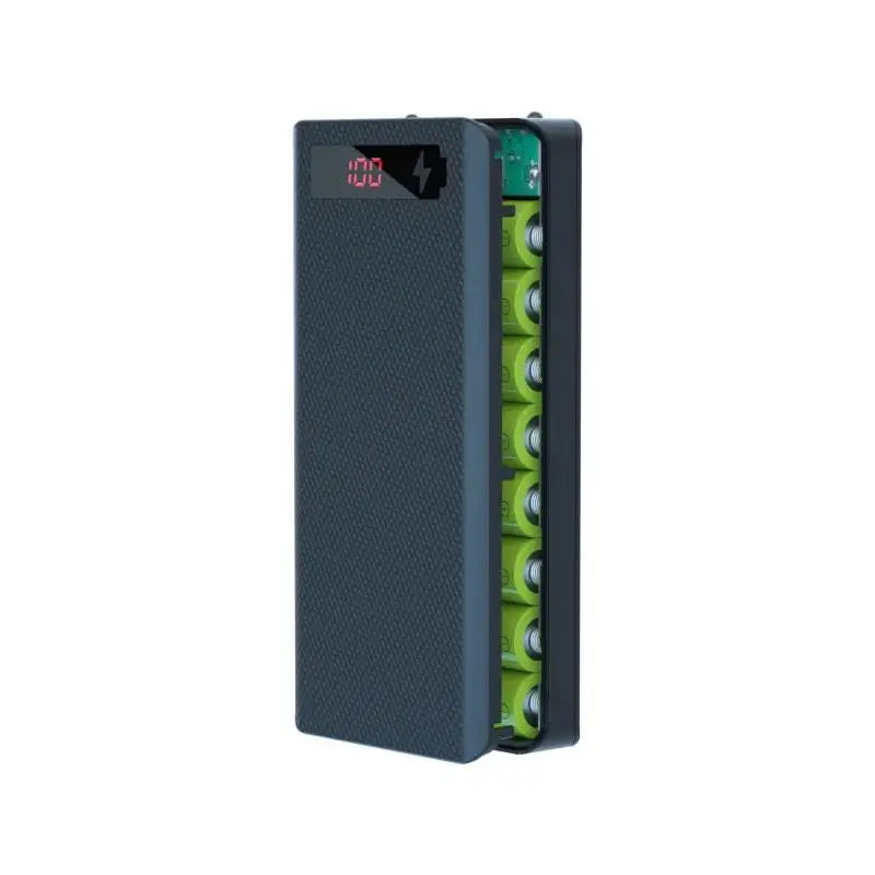 DIY Power Bank 10 slots 18650 Battery Holder Battery Box Micro Type C Dual USB Ports Mobile Phone Charger 18650 Power Bank Case
