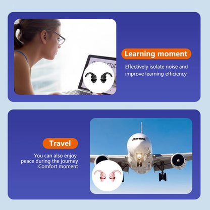 Soft Silicone Sleeping Ear Plugs Sound Insulation Ear Protection Earplugs Anti-Noise Plugs for Travel Silicone Noise Reduction