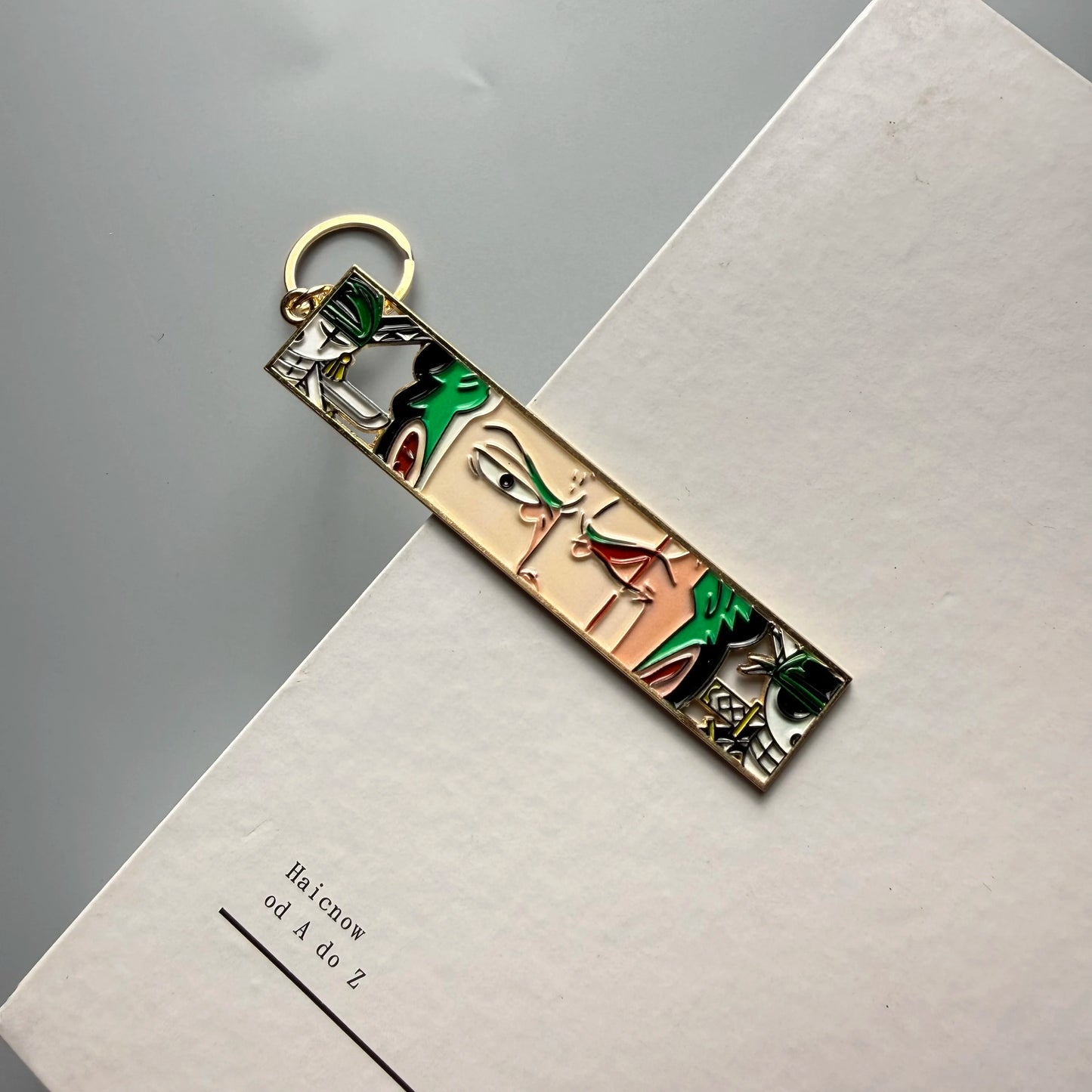 Anime Metal Hollow Out Keychains Bookmark Cute Jet Manga Fashion Bag Key Tag Jewelry Accessory Key Ring Holder Gift Anime