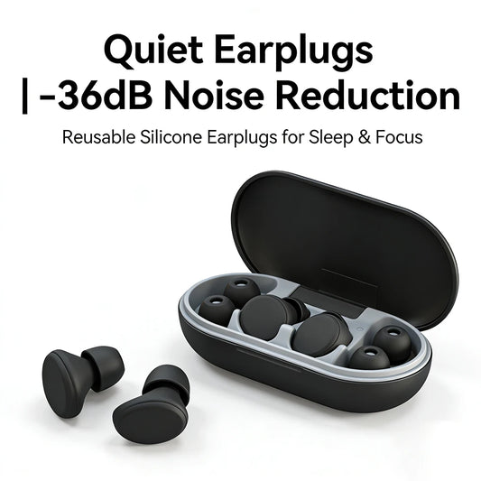 -36dB Noise Cancelling Sleep Earplugs Adjustable Air Pressure Comfortable Silicone for Sleeping Travel Work