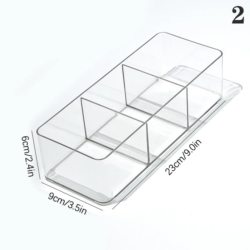 Transparent Makeup Puff Storage Holder Egg Shape Air Cushion Puff Organizer Desktop Makeup Display Box for Beauty Tools