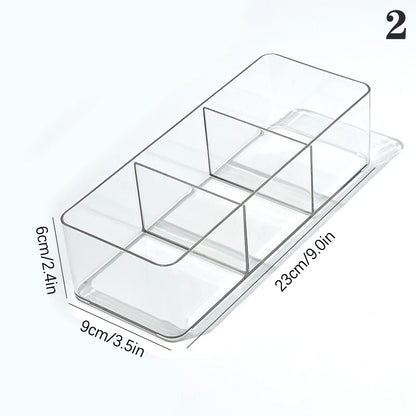 Transparent Makeup Puff Storage Holder Egg Shape Air Cushion Puff Organizer Desktop Makeup Display Box for Beauty Tools