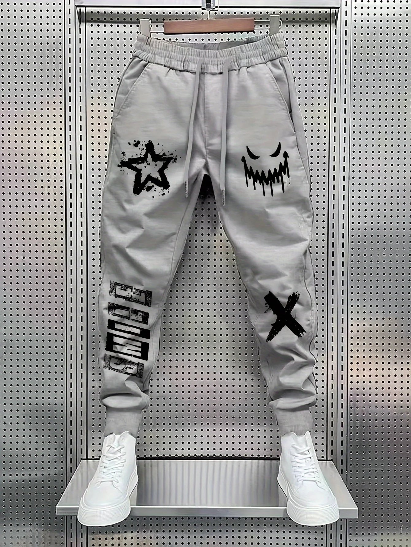 Men'S Trendy Printed Casual Fashion Pants Suitable For Outdoor Dates, Shopping, And Sports
