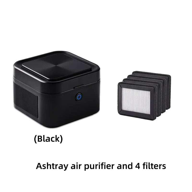 Multifuntional Ashtray Air Purifier Smokless  Smoke Removing ,USB Chargeable Smokeless Ashtray Indoor,Outdoor,Home,Office