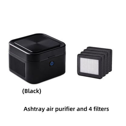 Multifuntional Ashtray Air Purifier Smokless  Smoke Removing ,USB Chargeable Smokeless Ashtray Indoor,Outdoor,Home,Office
