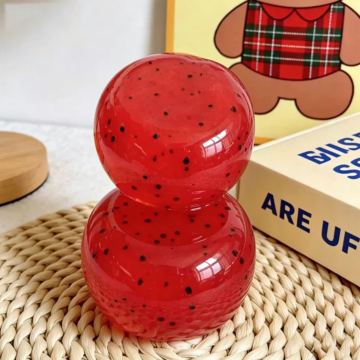 Watermelon Slushy Squishy Toy Soft Slow Rebound Stress Relief ASMR Squeeze Toy Realistic Fruit Simulation Model Adult Gift