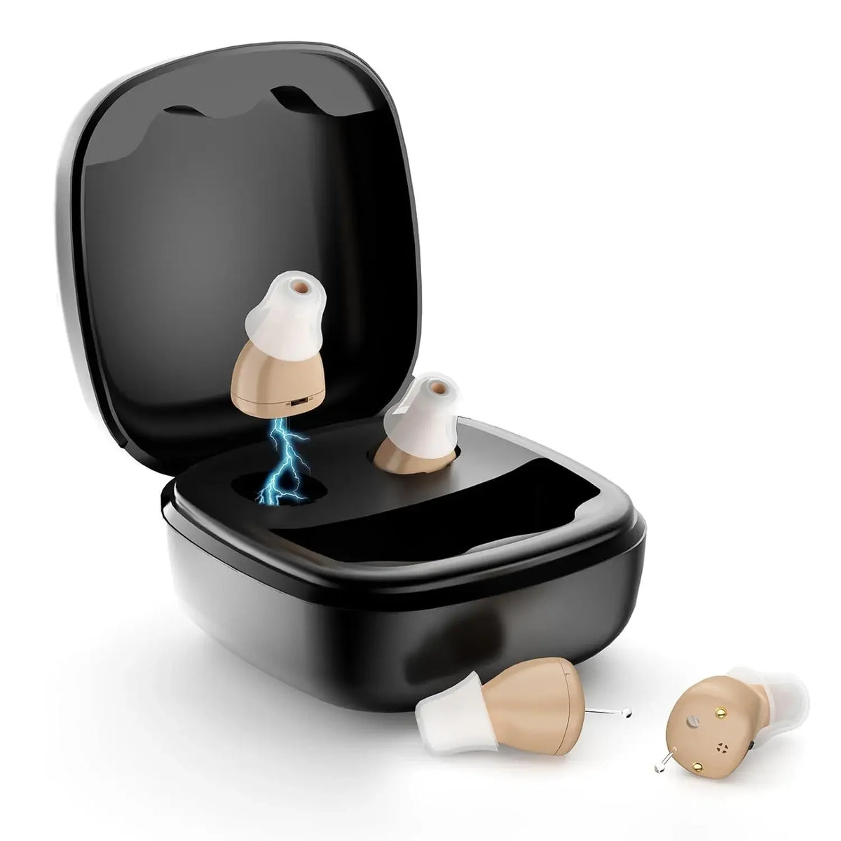 Invisible Hearing Amplifiers Small In Ear Rechargeable Comfortable Fit OTC Hearing Aids for Seniors Severe Hearing Loss