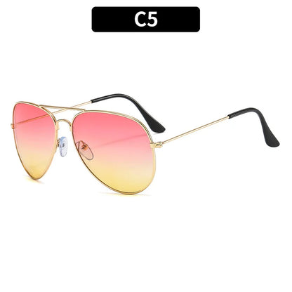 New Double Bridge Sunglasse for Woman Men Alloy Frame 2026 Gradient Lens Sun Glasses Female Oculos Male Outdoor Fashion Eyewear
