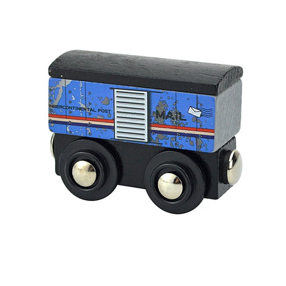 Wooden Magnetic Train Car Locomotive Toy Wood Railway Car Accessories Toys for Kids Gifts Fit Wood Biro themes Tracks