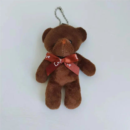 18-90Pcs Mini Teddy Bear Toy Plush Stuffed Bear Doll for Keychain Craft DIY Accessory Birthday Gifts Party Favors Supplies 4.7in