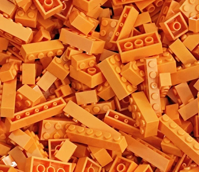 120Pcs Building Blocks Bulk Lot Pack Sorted By Color Bricks Block Plate Toys Small Particles Bulk Compatible Legoeds DIY Kit