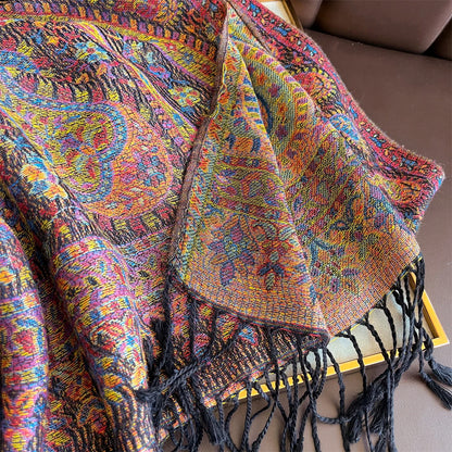 Luxury Winter Scarf Women Cashmere Warm Pashmina Brand Foulard Female Shawls Wraps Thick Soft Bufanda Poncho Scarves Stole 2025