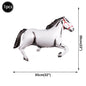 1pc Oversized Horse Balloon Cowboy Giant Horse Aluminum Film Balloon Farm Animal Horse Theme Birthday Party Decoration Kids Toys