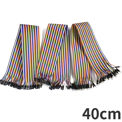 40-120PCS Jumper Wire DuPont Line DuPont Cable Connection male to male+female to female and male to female for Arduino DIY KIT