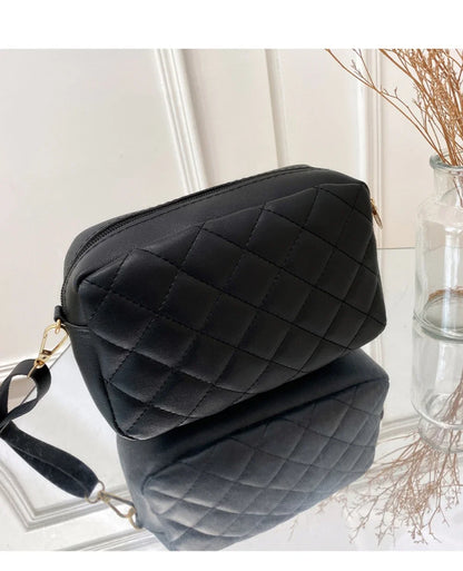 2025 roku damska mała torebka crossbody z frędzlami, modna haftowana damska torebka na ramię w kratę, modna torebka crossbody na łańcuszku