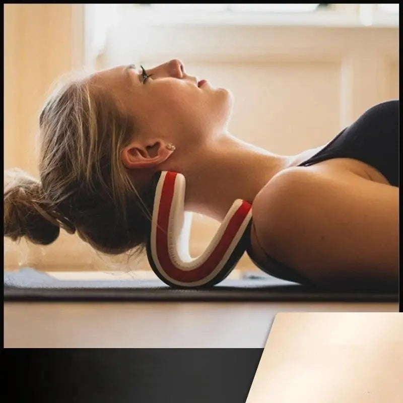 Designed Neck‑Shoulder Relaxer Cervical Traction Pillow Portable Neck Stretcher Cervical Orthosis for Neck Relief