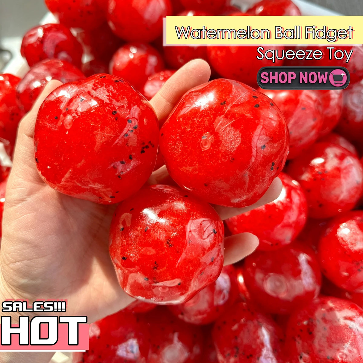 Watermelon Slushy Squishy Toy Soft Slow Rebound Stress Relief ASMR Squeeze Toy Realistic Fruit Simulation Model Adult Gift
