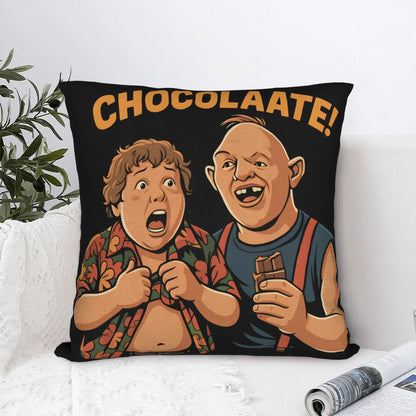 Goonies Chocolate Slot and Gordi Pillow Case  Comfy Pillow Cover Novelty Cushion Cover For Living Room Bed Chair