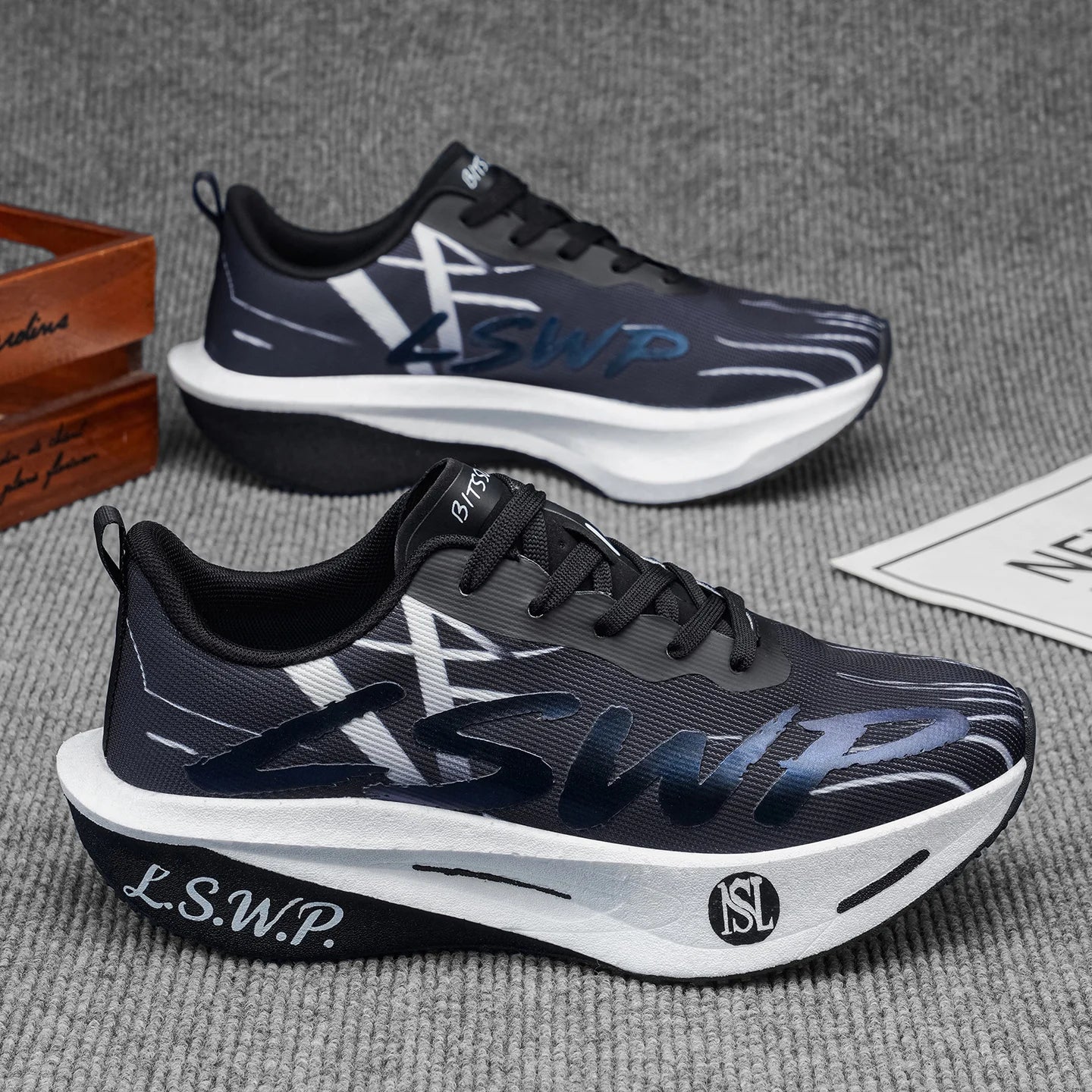 Men's Casual Sneakers, Men's Fashionable and Versatile Casual Sneakers, Lace-Up Closure Suitable for Outdoor Running, Walking, and Everyday Wear, Sporty Style, Comfortable and Snug Fit