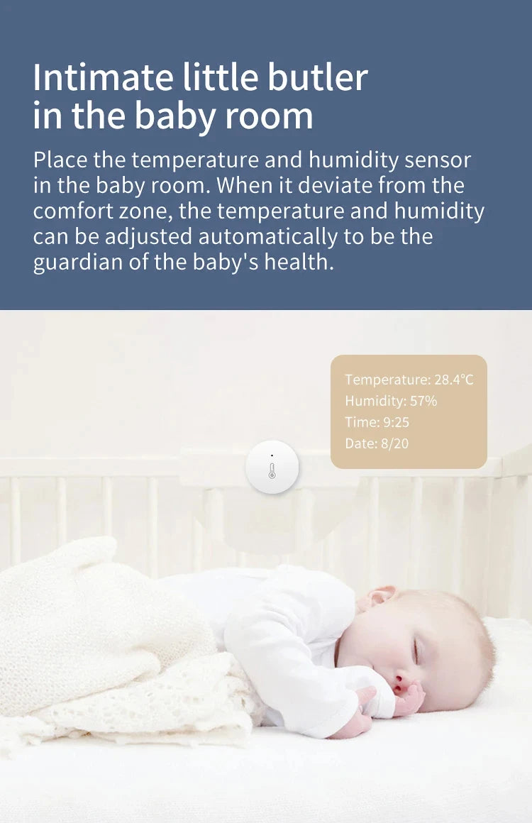 ZigBee Temperature And Humidity Sensor Remote Monitor By Ewelink App Battery Powered Works With Alexa Google Yandex Zigbee2mqtt