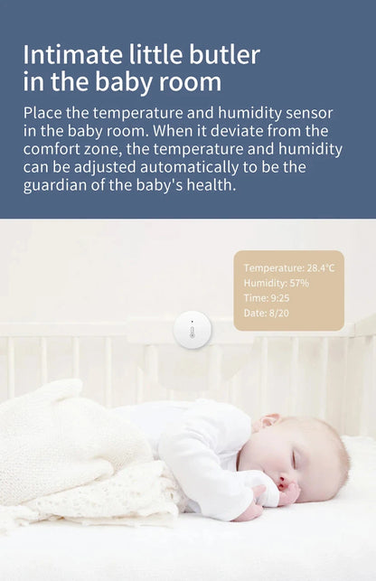 ZigBee Temperature And Humidity Sensor Remote Monitor By Ewelink App Battery Powered Works With Alexa Google Yandex Zigbee2mqtt