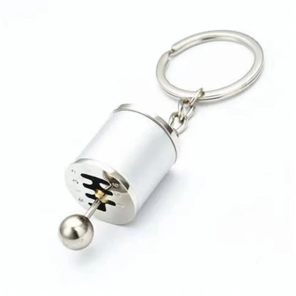 Metal Keyring Creative Car Shifter Keychain Six-Speed Gear Stick Knob Gearbox Model Key Antistress Adults New Fidget Toys
