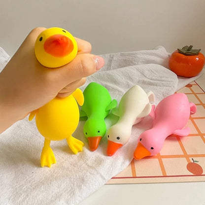 Antistress Duck Squeeze Toys Goose Cute Kawaii Animals Vent Toys for Adults Decompression Stretch Toys