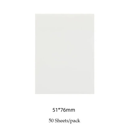 50 Sheets/pad Transparent Sticky Notes Pad Waterproof Self-Adhesive Clear Memo Message Reminder Home Office School Supplies
