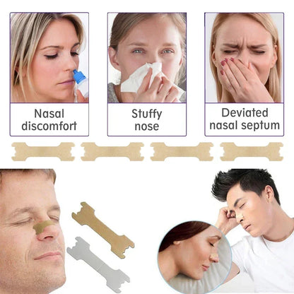 100/200/300pcs Breath Nasal Strips Right Way Stop Snoring Anti Snore Nose Strip Easier Better Breathing Good Sleeping Patches