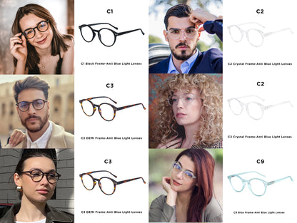 ZENOTTIC  Anti Blue Light Blocking Reading Glasses Women Men Anti-Glare Presbyopic Computer Eyeglasses Diopter from +0 to +4.0
