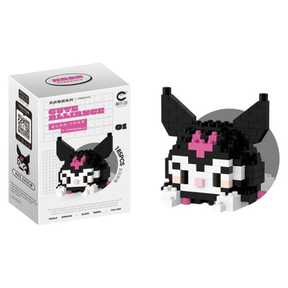 99 style SANRIO Hello Kitty Building Blocks Cartoon Figures Kuromi Bricks My Melody Children's Assembly Toys Cinnamoroll Gift